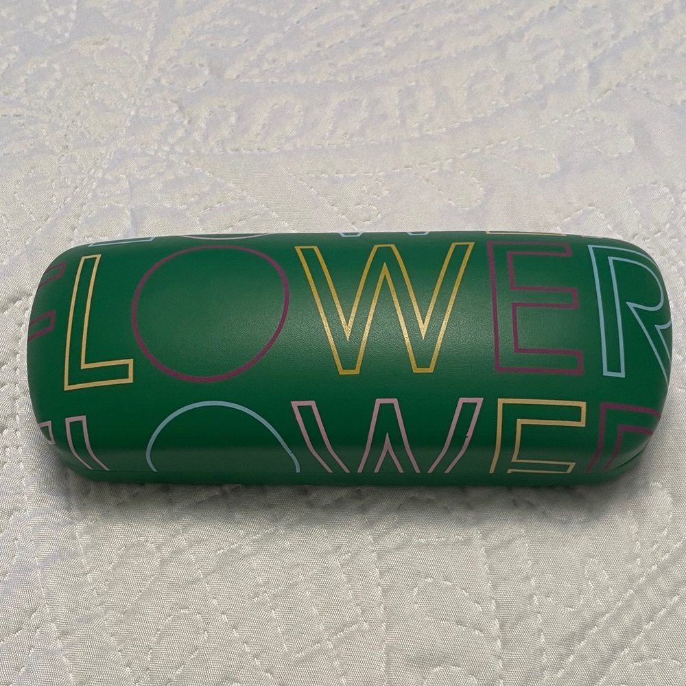 FLOWER by Drew Barrymore Hard Case Eye Glasses Case Like New